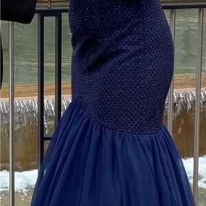 Navy Blue Prom Dress
